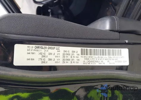 2014 Dodge Durango Sxt z USA, uszkodzony, nr VIN 1C4RDHAG4EC454814